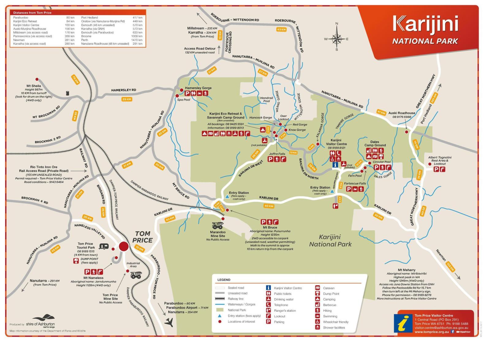 Karijini National Park Ultimate Travel Guide Perth Local   Karijini Map 