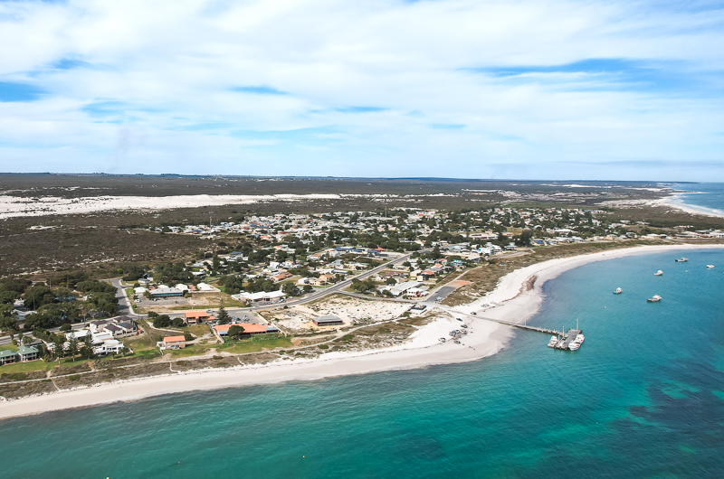 The coastal town of Lancelin is a beautiful spot for a day trip from Perth